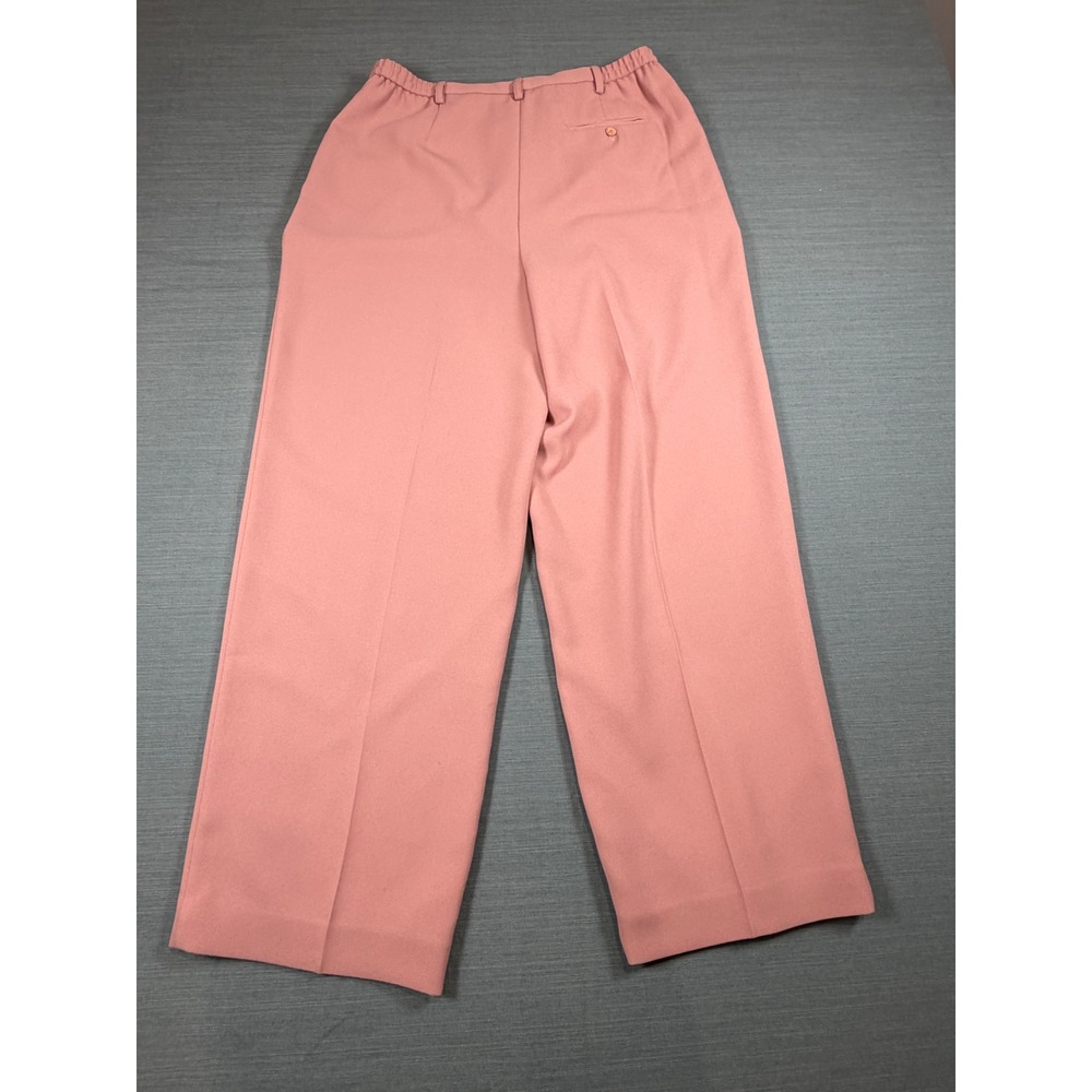 Karen‎ Scott Petites Pink Wide Leg Dress Pants High Rise Trousers Size 14P - Picture 2 of 10